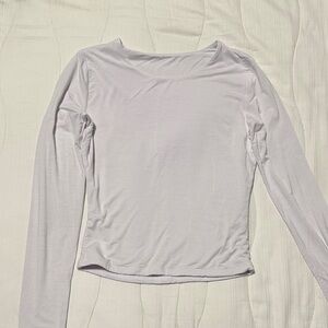 Women's Long Sleeve White Top